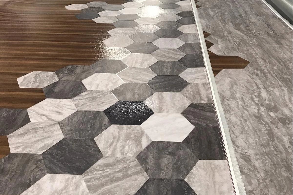 hexagon-shaped-floor-tile