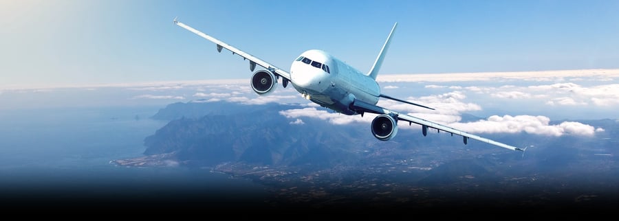 front-view-of-airplane-flying-in-the-sky
